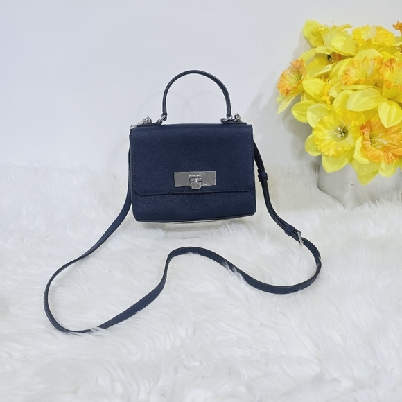 Michael kors callie navy crossbody bag - Picture 3 of 17